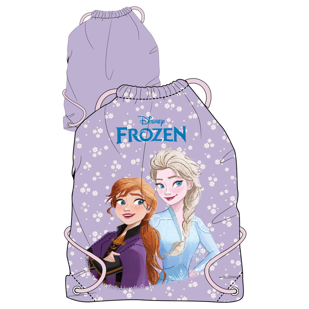 Saco Disney Frozen lavanda de 40 cm con Elsa y Anna