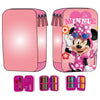 Plumier triple rosa de Minnie Disney con tres compartimentos