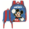 Mochila 3D azul y roja de Mickey Disney con frontal de PVC