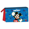 Portatodo azul de Disney Mickey con cierre de cremallera