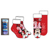 Calcetines antideslizantes rojos de Minnie Disney con interior Sherpa