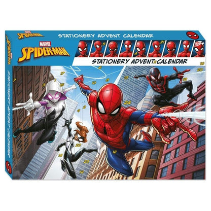 Calendario de Adviento de papelería Marvel Spider-Man con 24 casillas