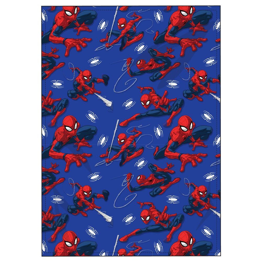 Manta azul de Spider-Man MARVEL con estampado de telarañas