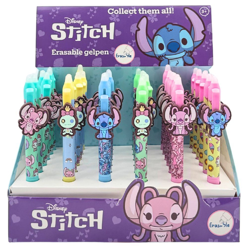 Bolígrafos de gel borrables Disney Stitch surtidos