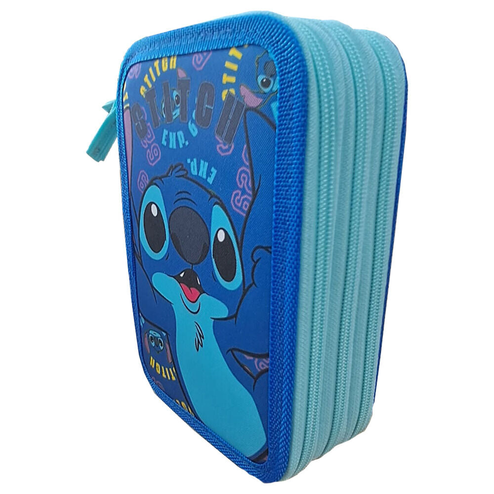Plumier triple azul de Disney Stitch - 2