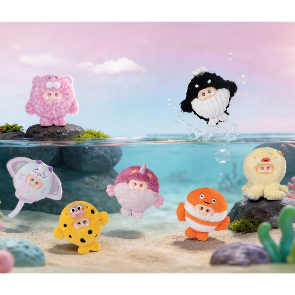 Figura sorpresa OHKU Giggle Monster Ocean Adventures con cordón de llavero - 2