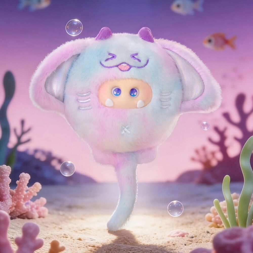 Figura sorpresa OHKU Giggle Monster Ocean Adventures con cordón de llavero - 9