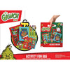 Set de actividades de El Grinch con libros, pegatinas, bolígrafos y llaveros