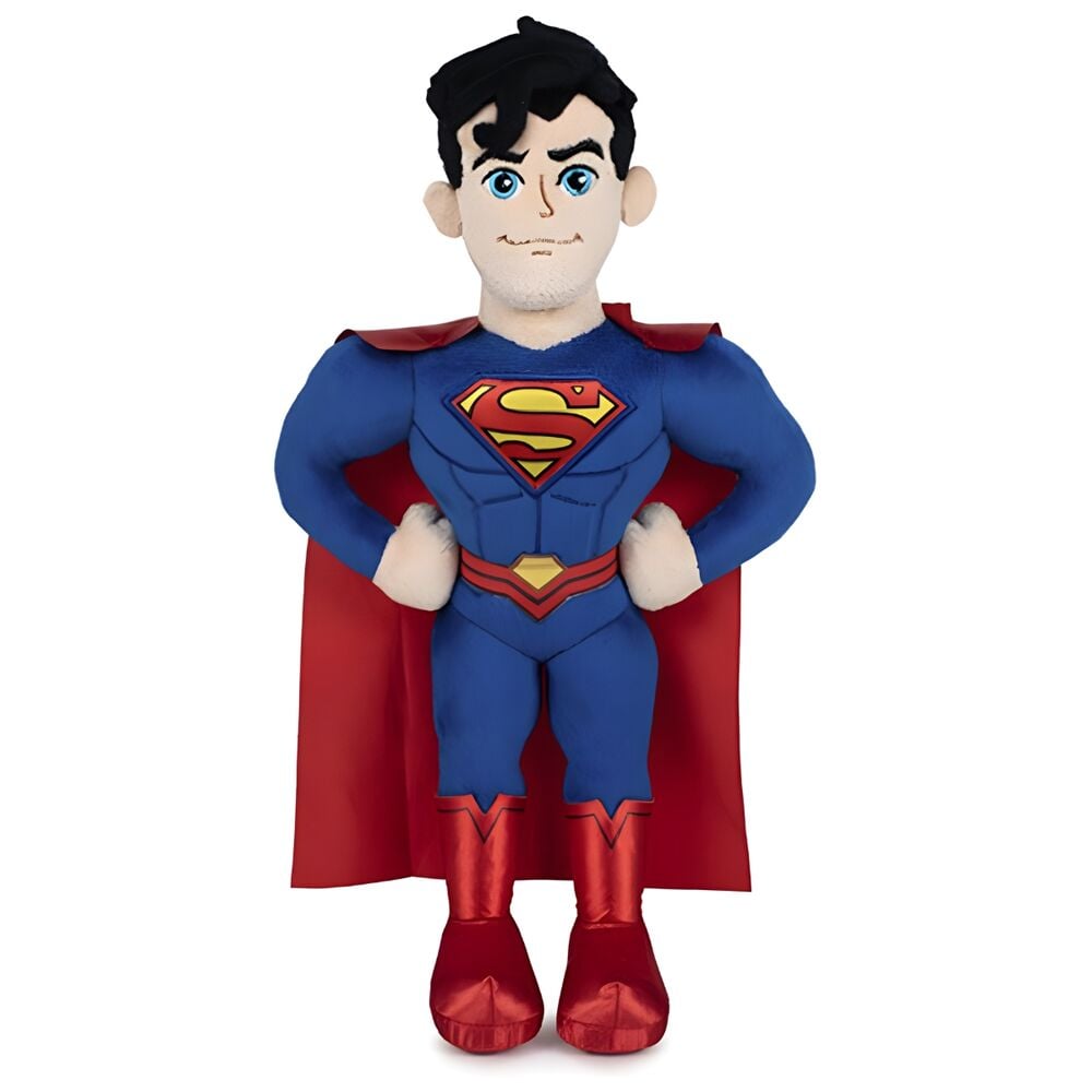 Peluche de Superman DC Comics de 45 cm con traje azul y capa roja
