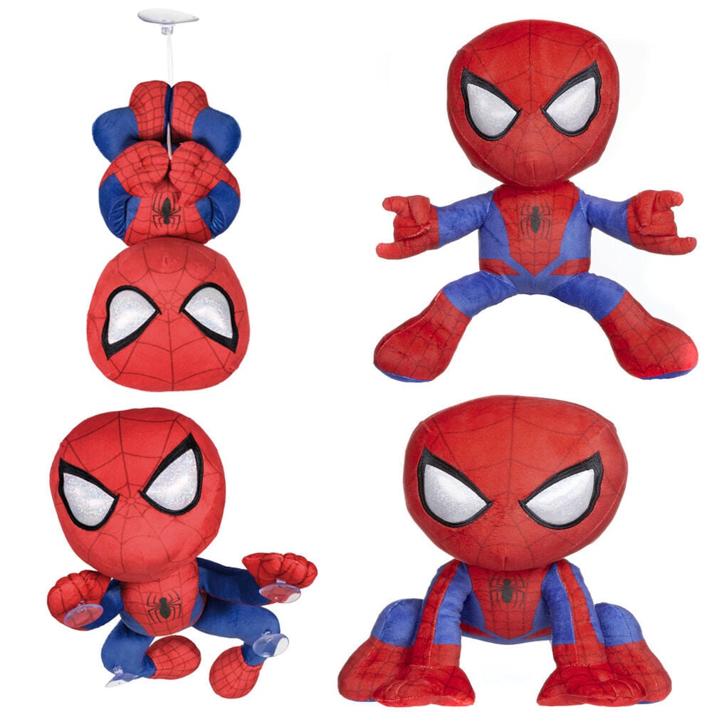 Peluche Spider-Man Marvel rojo y azul de 26 cm