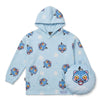 Sudadera cojín azul de K-Pop Demon Hunters con estampado de personajes