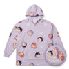 Sudadera lila oversize convertible en cojín de K-Pop Demon Hunters