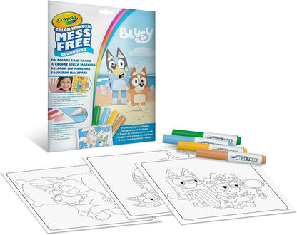 Set Crayola Bluey con páginas para colorear y cuatro rotuladores
