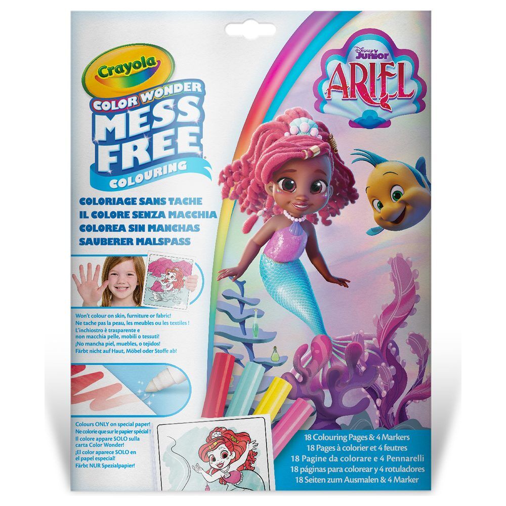 Set Crayola Color Wonder de Ariel La Sirenita con láminas y rotuladores - 2