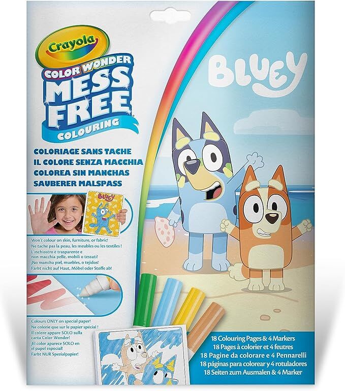 Set Crayola Bluey con páginas para colorear y cuatro rotuladores - 2