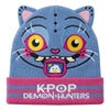 Gorro azul y rosa de KPop Demon Hunters con diseño felino