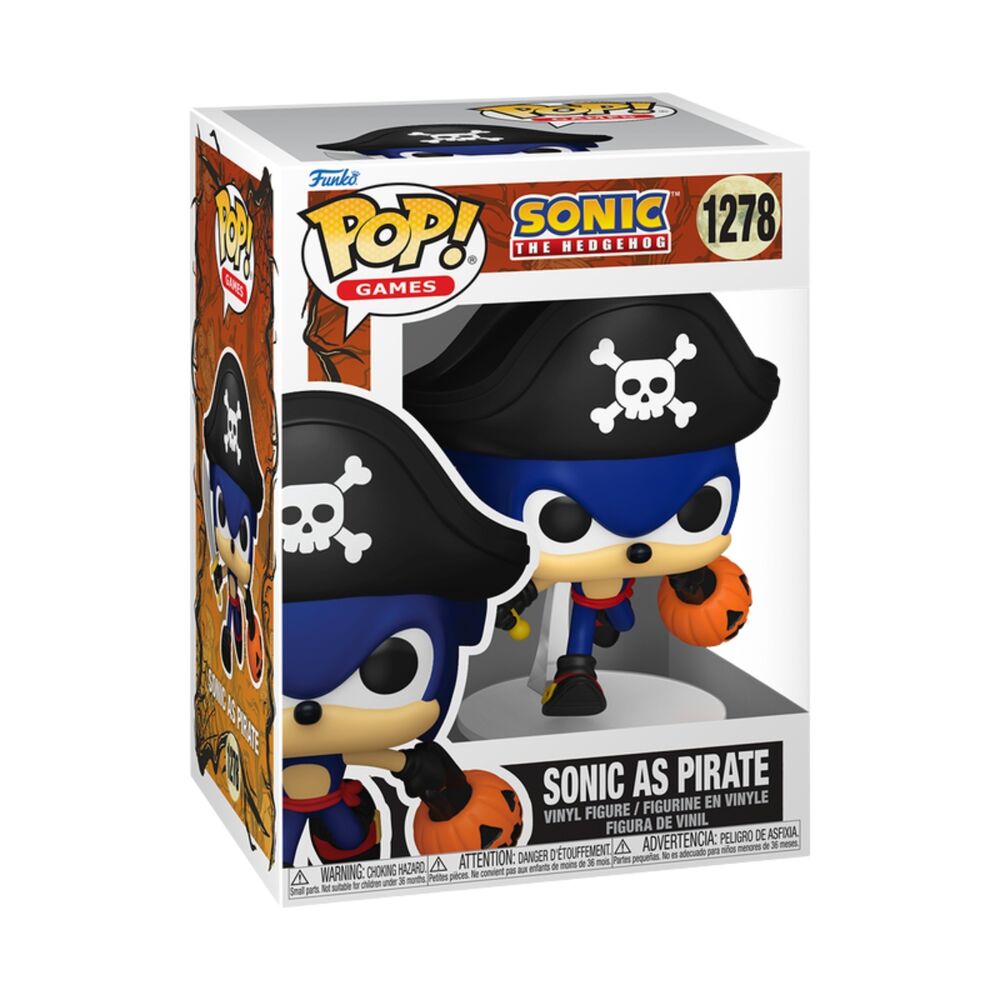 Figura Funko POP! de Sonic The Hedgehog como pirata con espada y calabaza - 2