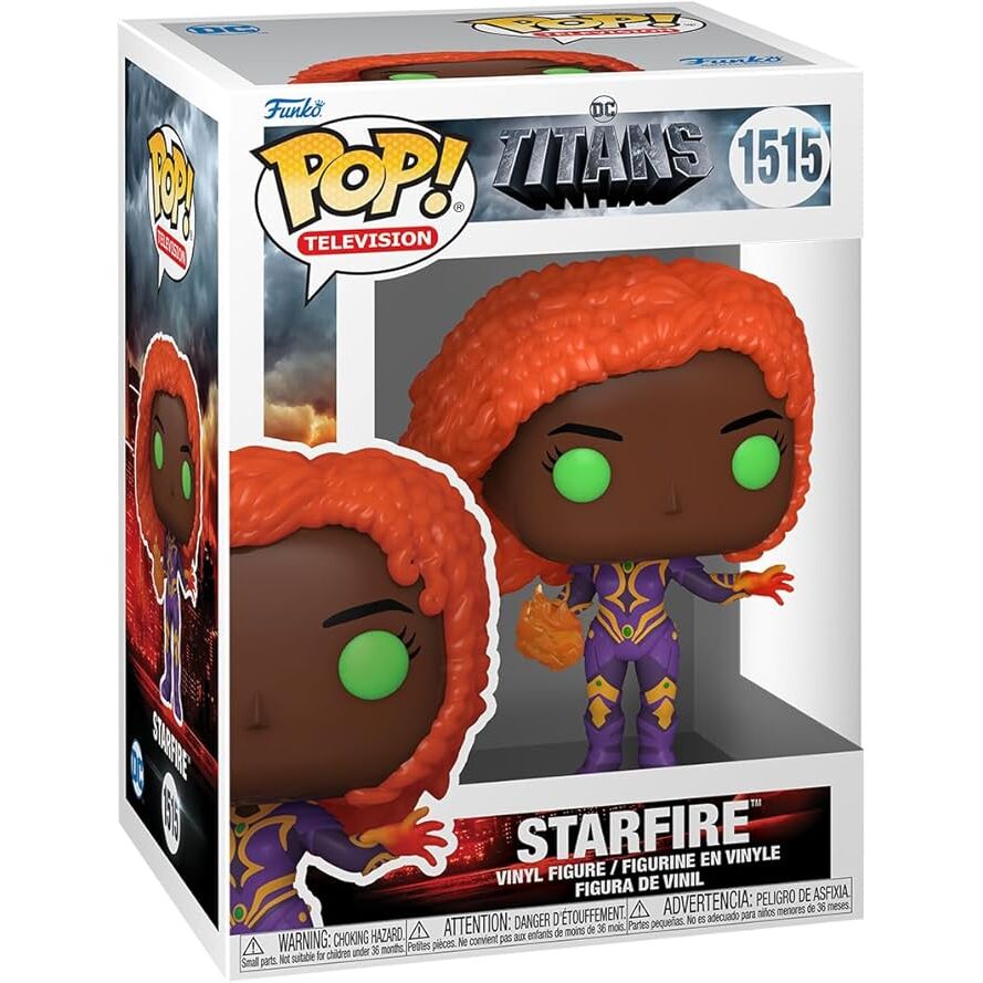 Figura Funko POP! de Starfire con traje morado y melena naranja - 2