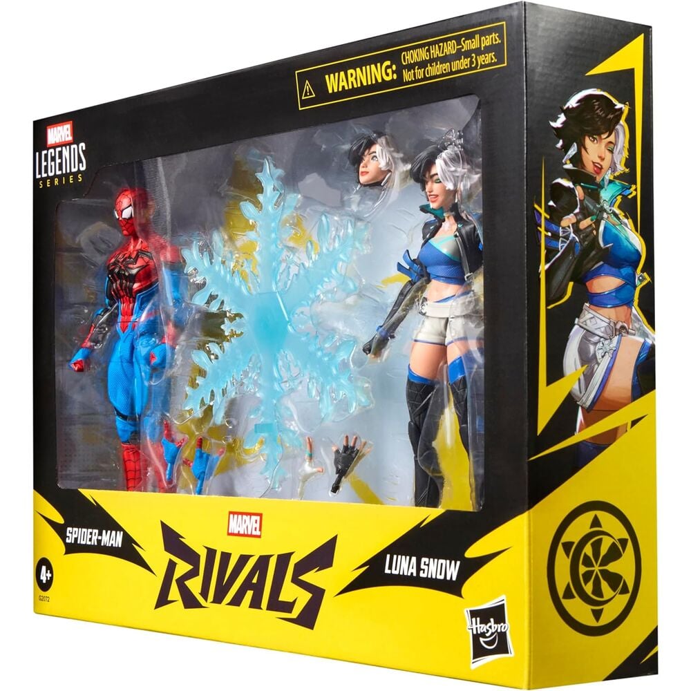 Figuras articuladas de Spider-Man y Luna Snow Marvel Legends Rivals con accesorios - 4