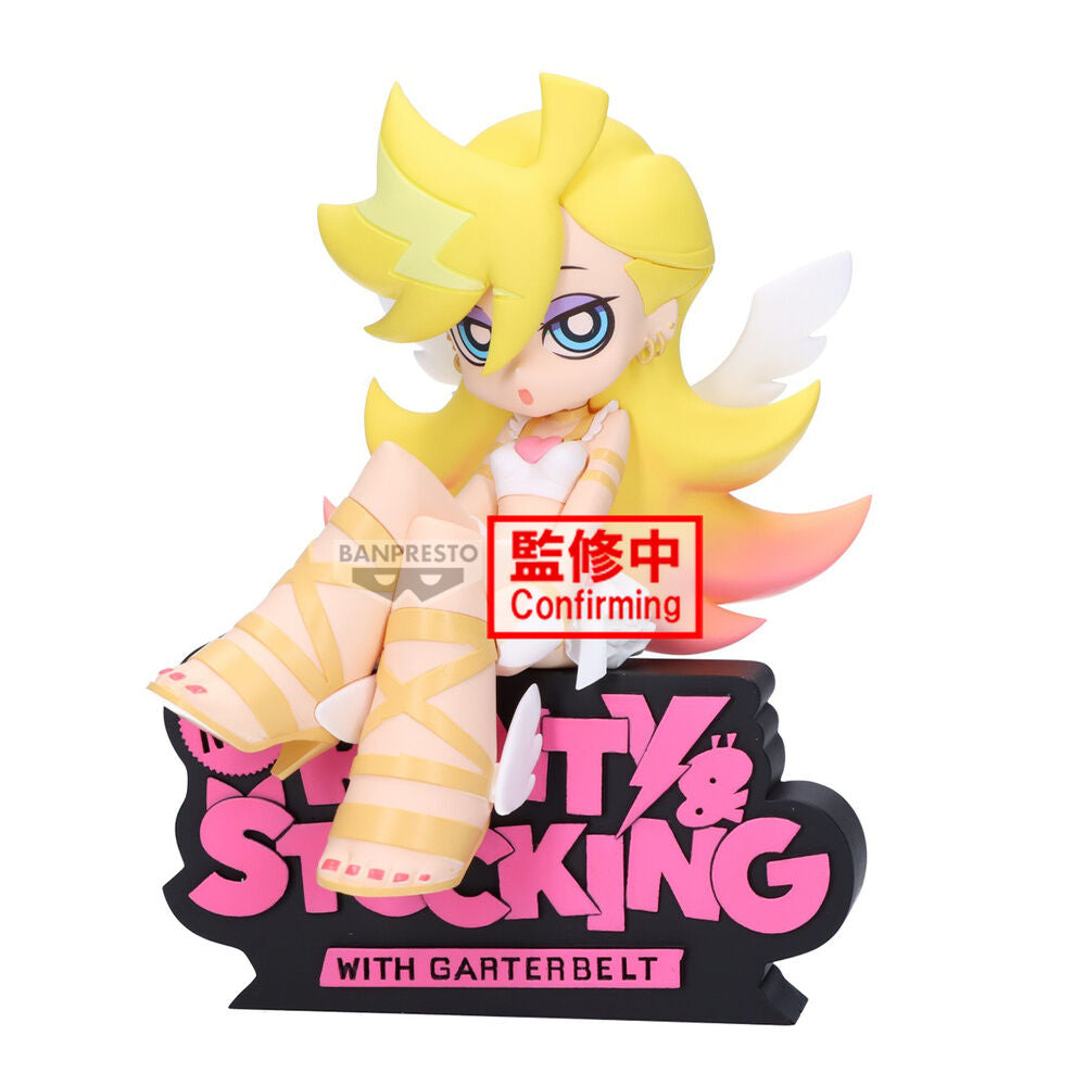 Figura Panty Angel de Banpresto con alas y base de Panty & Stocking