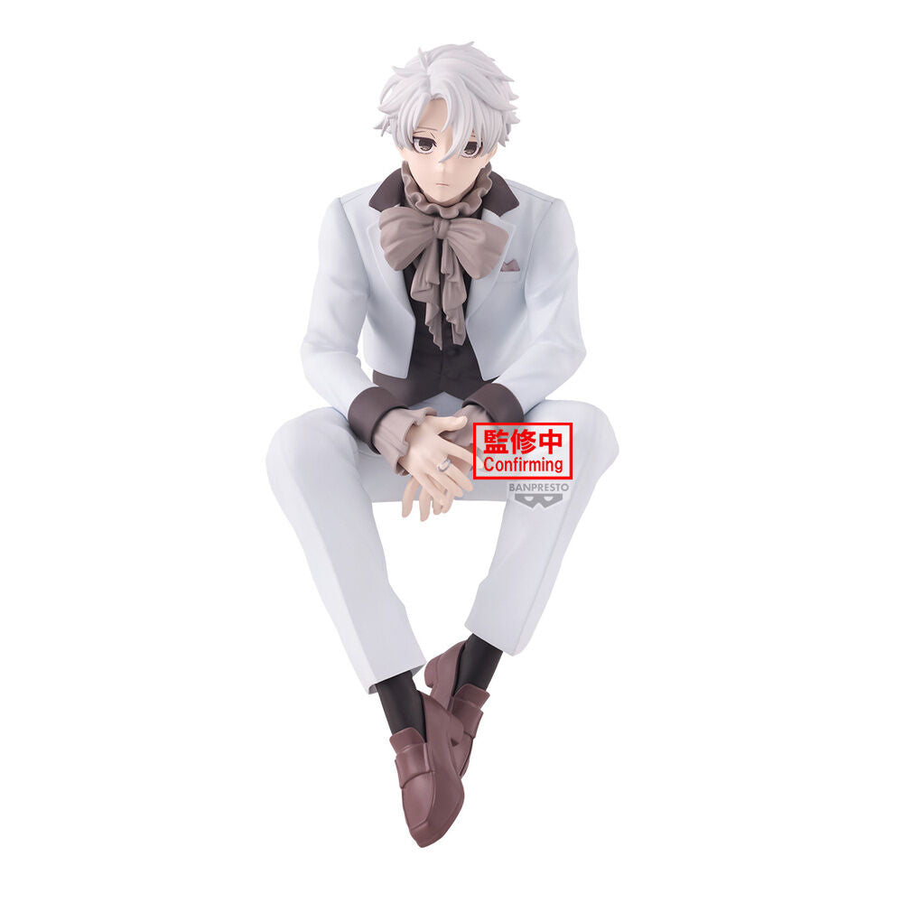 Figura de Seishiro Nagi de Blue Lock con traje blanco y lazo marrón