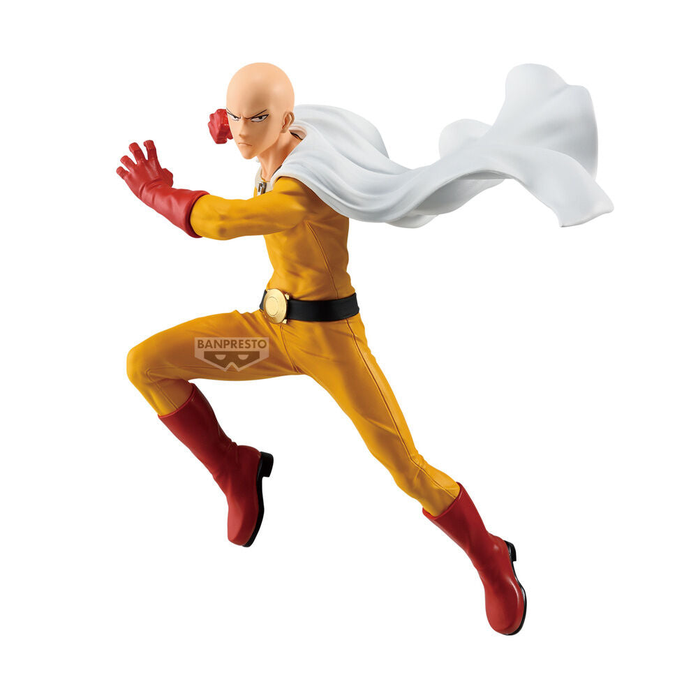 Figura de Saitama Maximatic de One Punch Man en pose de acción
