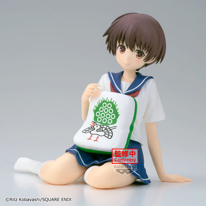 Figura Saki Miyanaga Relax Time sentada con uniforme escolar - 2