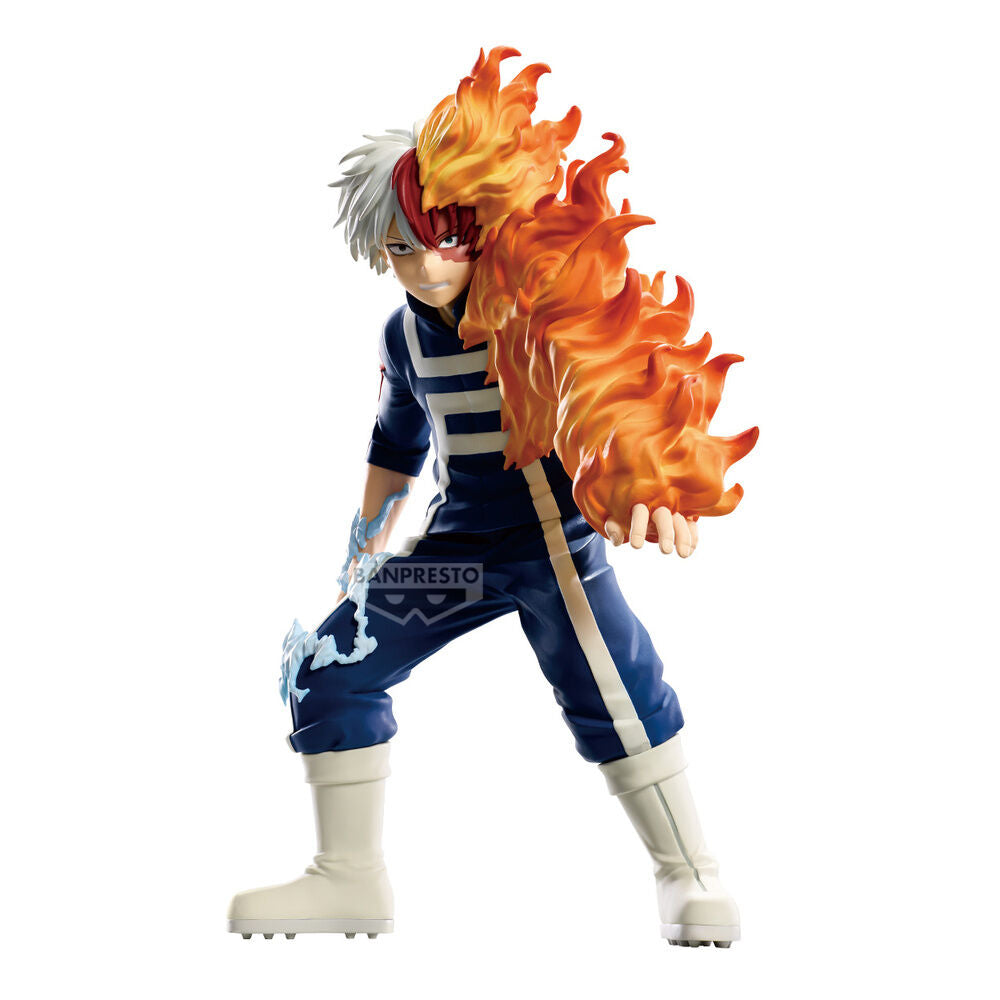 Figura de Shoto Todoroki con llamas y hielo, My Hero Academia - 2