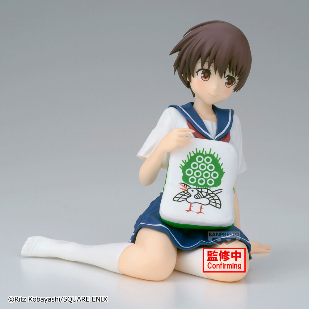 Figura Saki Miyanaga Relax Time sentada con uniforme escolar - 3
