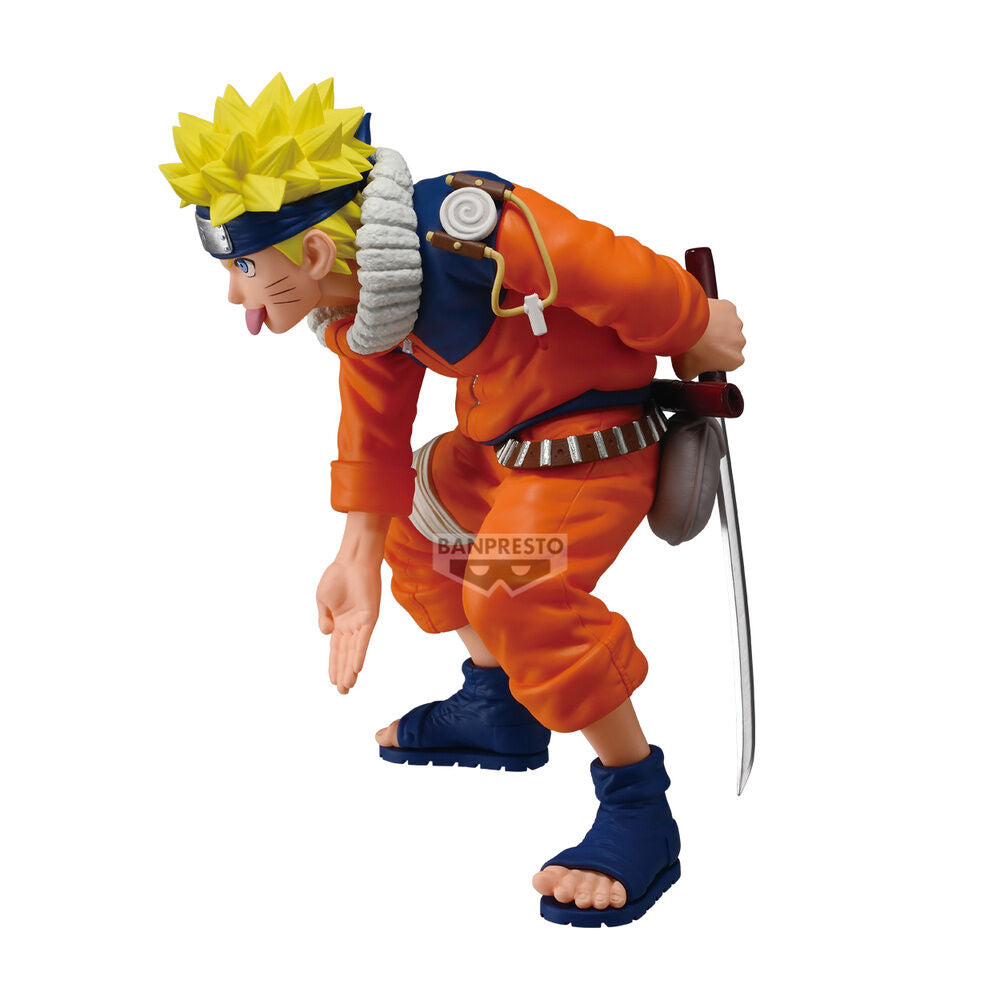 Figura Banpresto de Naruto Uzumaki de 16 cm en pose agachada - 3