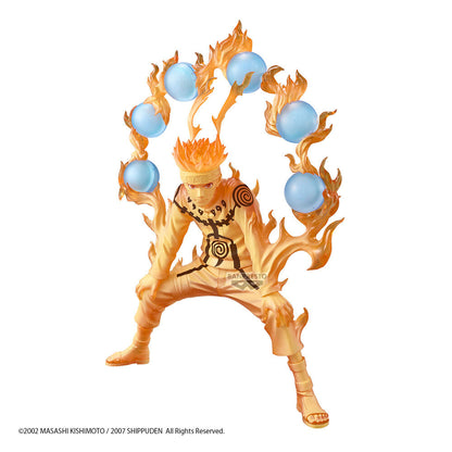 Figura Naruto Uzumaki Grandista II con efectos naranjas y esferas azules - 4