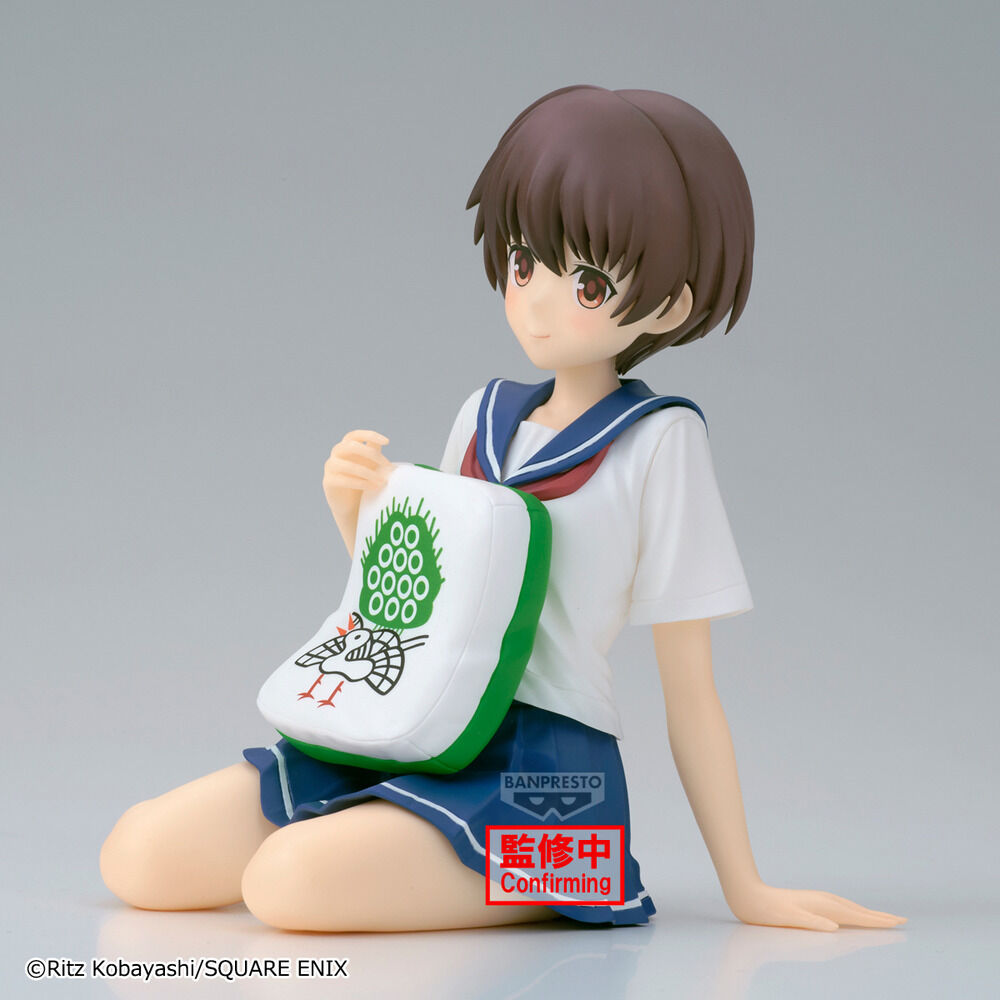 Figura Saki Miyanaga Relax Time sentada con uniforme escolar - 4