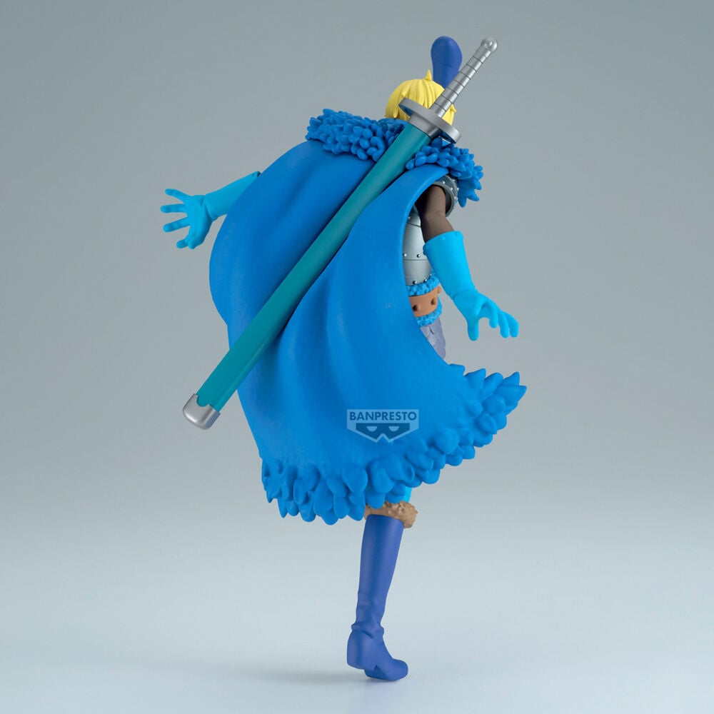 Figura de Sanji de One Piece en pose dinámica con traje azul - 4