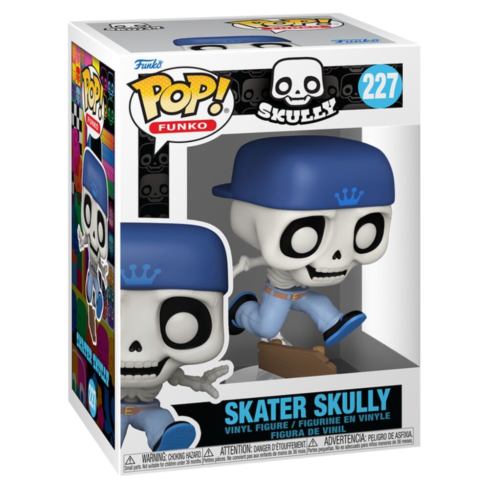 Figura Funko POP! Skully Skater Skully con gorra azul - 2