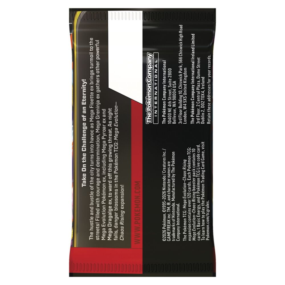 Sobre de cartas Pokémon Mega Evolution Chaos Rising en inglés - 2