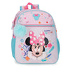 Mochila rosa de Minnie Disney Happy To Be Me con bolsillos laterales