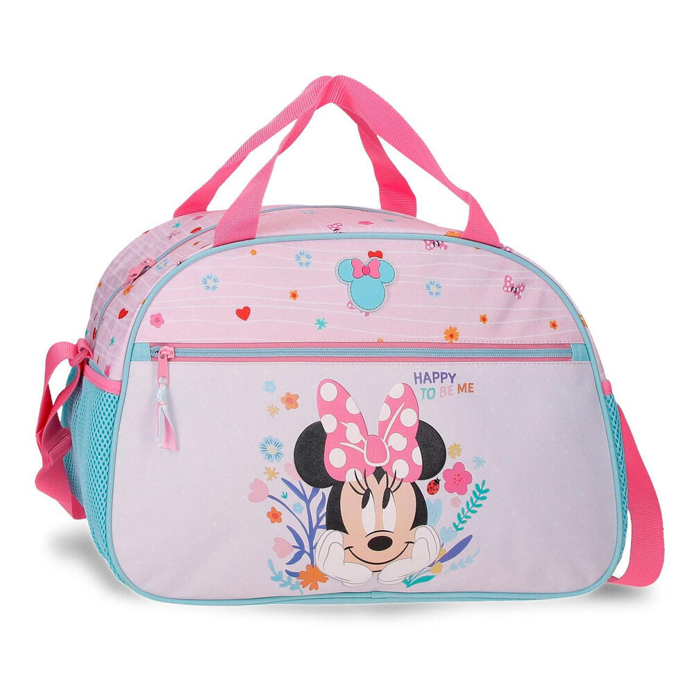 Bolsa de viaje rosa de Minnie Disney con bolsillos
