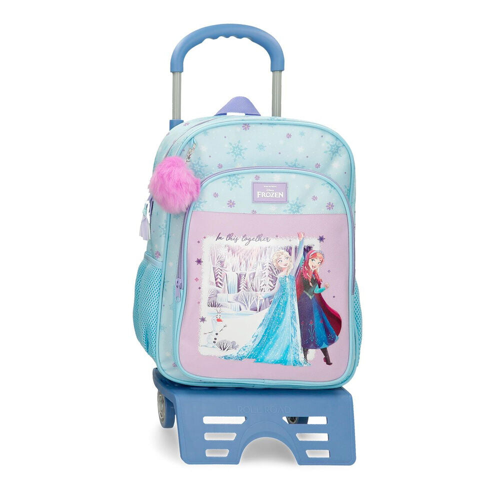 Trolley Frozen Disney azul con Elsa, Anna y Olaf