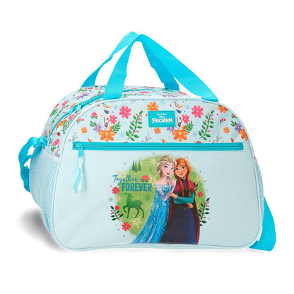 Bolsa de viaje Disney Frozen Forever azul con Elsa y Anna