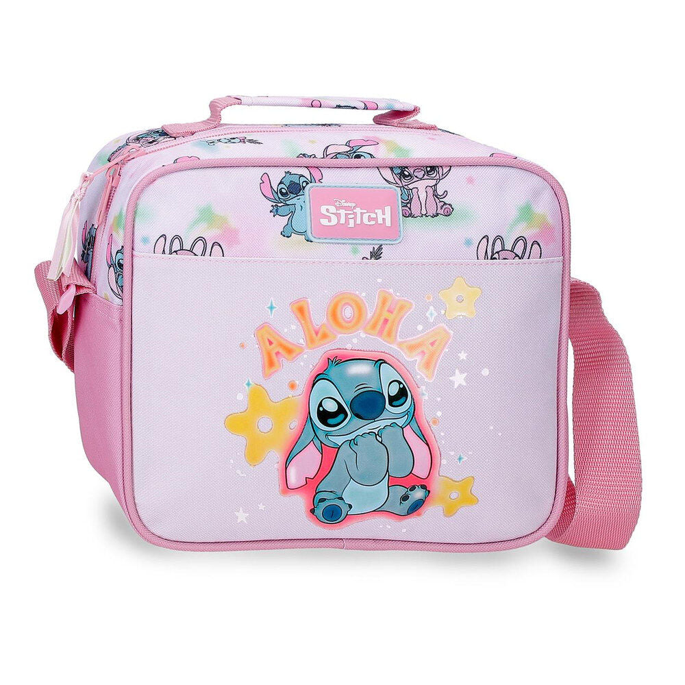 Neceser rosa Stitch Disney adaptable a carro