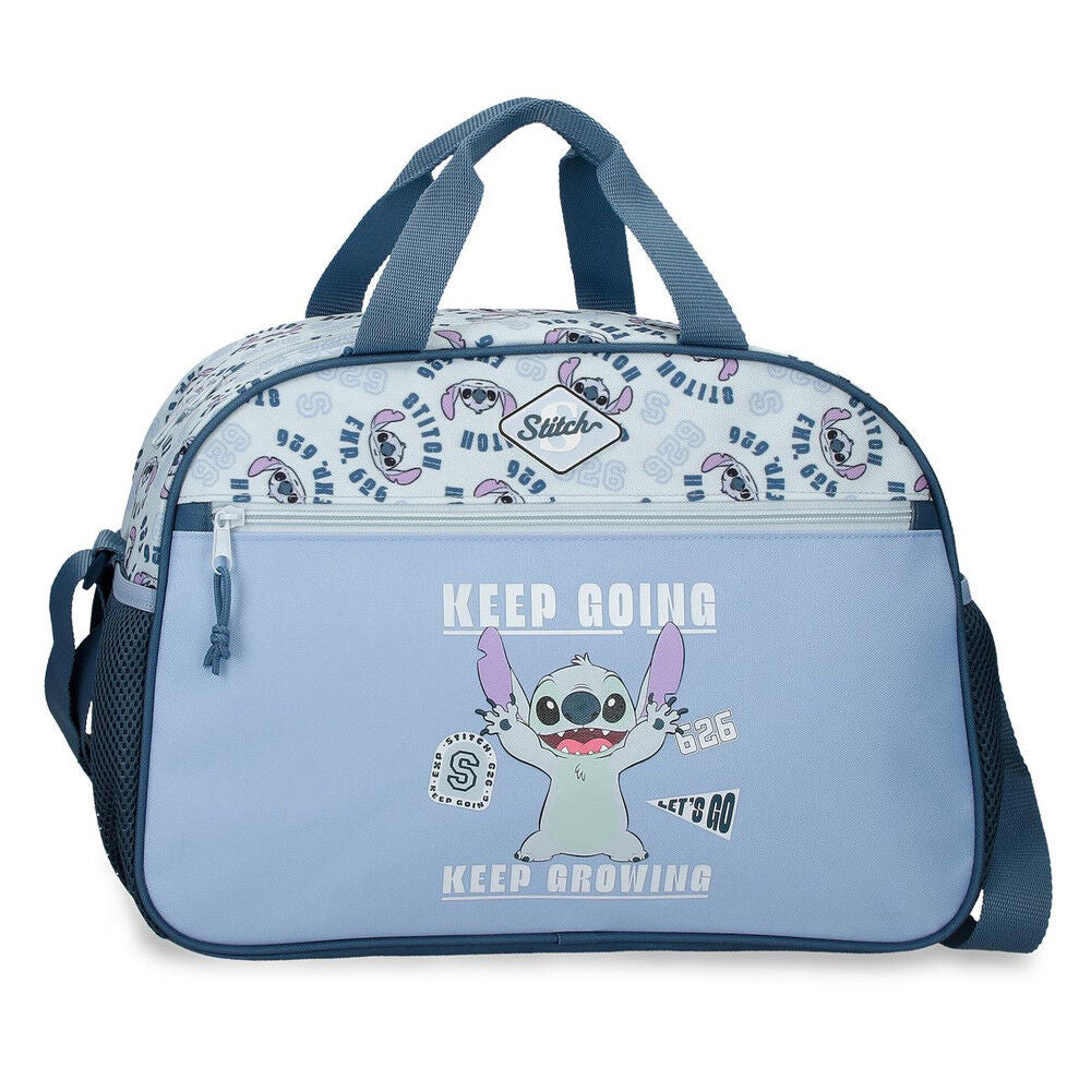 Bolsa de viaje azul claro de Stitch Disney Keep Going