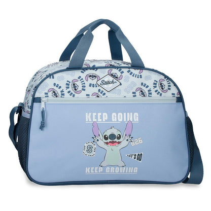 Bolsa de viaje azul claro de Stitch Disney Keep Going