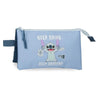 Neceser azul claro Disney Stitch Keep Going con cremallera