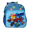 Mochila azul Iron Man Friends de Marvel adaptable a carro