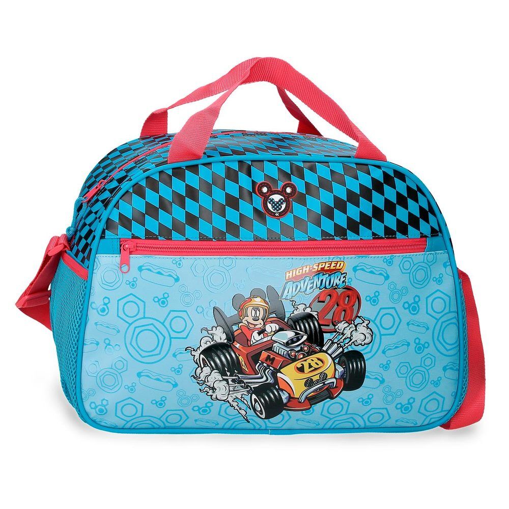 Bolsa de viaje Mickey Disney High Speed azul y roja