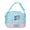 Bandolera Disney Stitch Beach & Love en turquesa y rosa