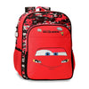 Mochila roja de McQueen Cars Disney adaptable a carro