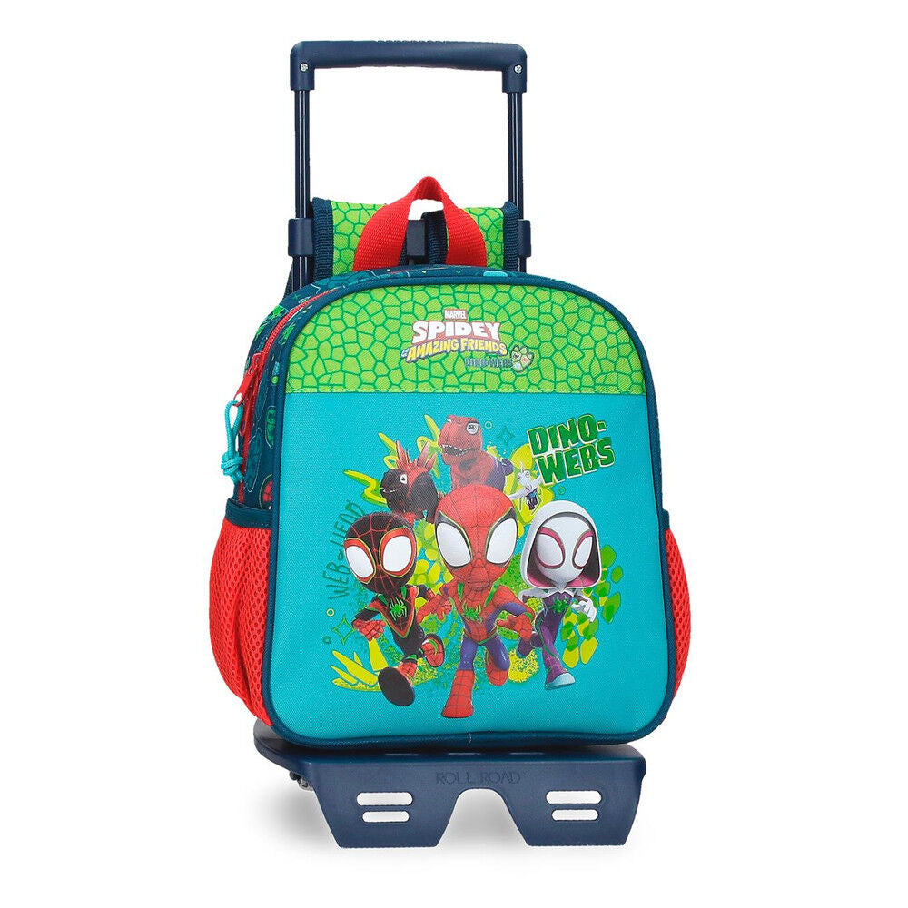Trolley escolar Dino-Webs de Spiderman Marvel con ruedas