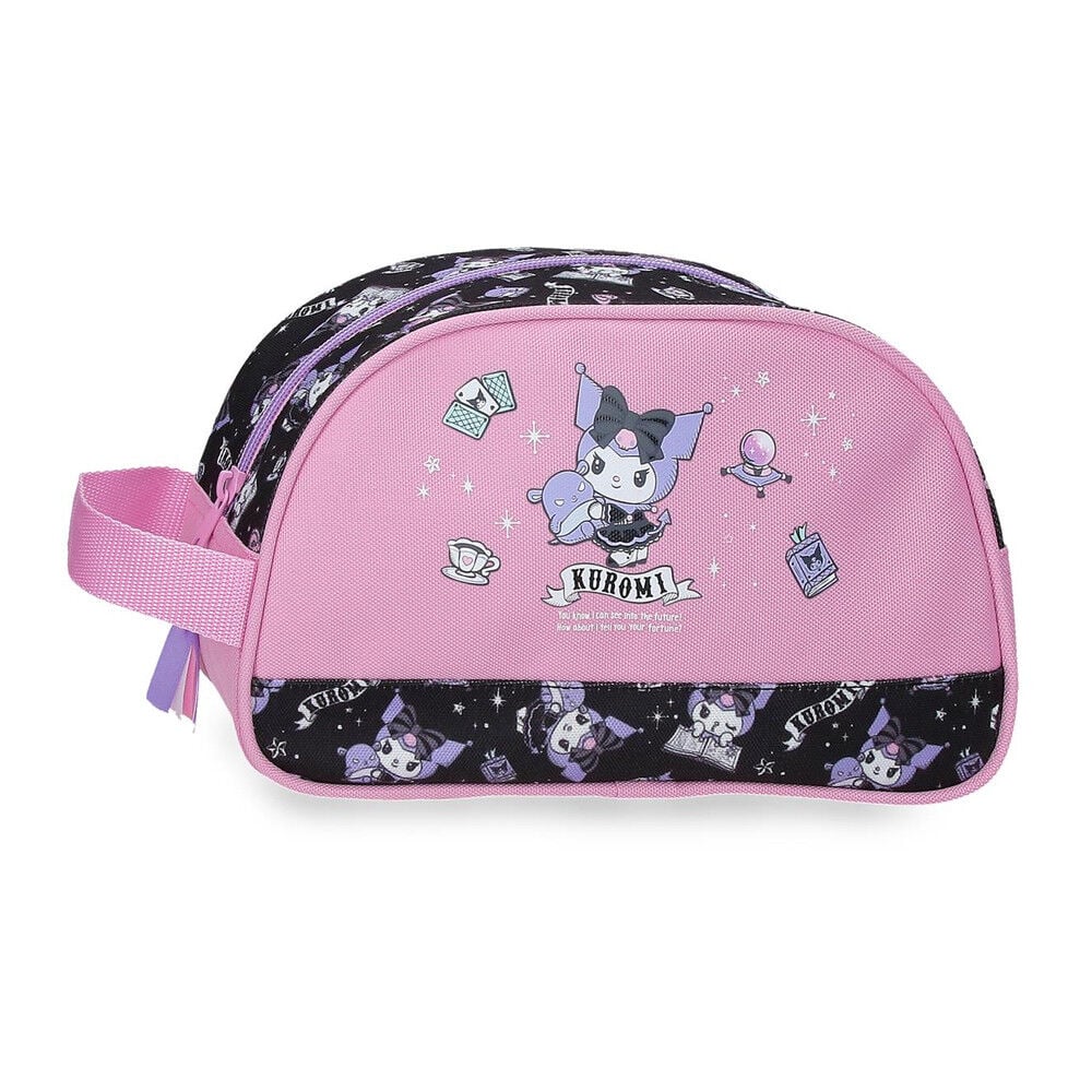 Neceser rosa y negro de Kuromi Hello Kitty adaptable a carro