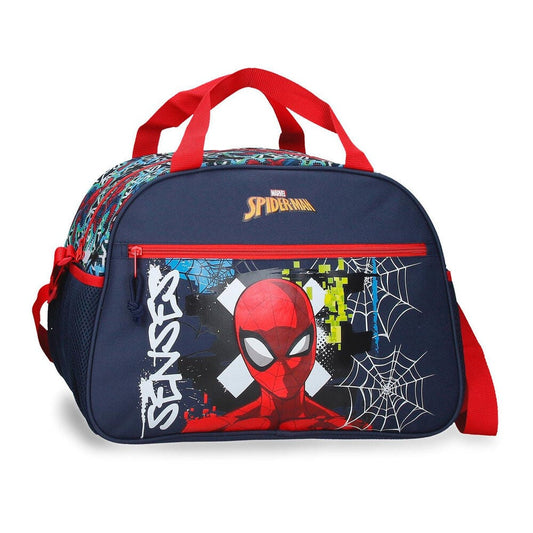 Bolsa de viaje Spider-Man Marvel azul marino con diseño graffiti